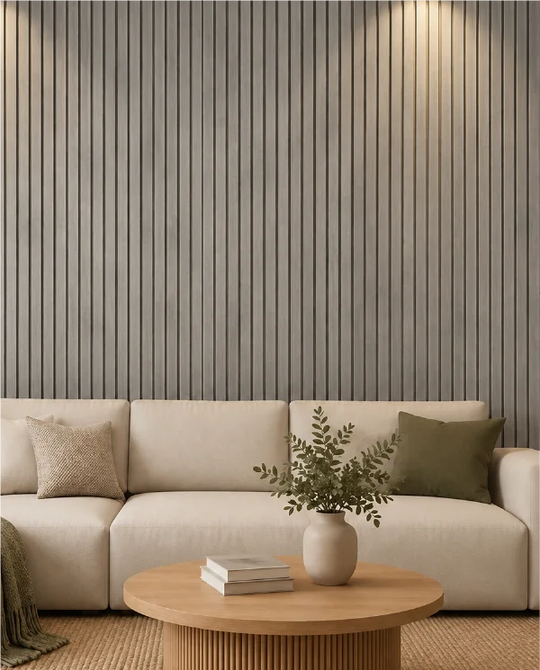 Premium klases akustiskais sienas panelis OAK GREY IMPERIAL, 2800 × 600 × 21 mm